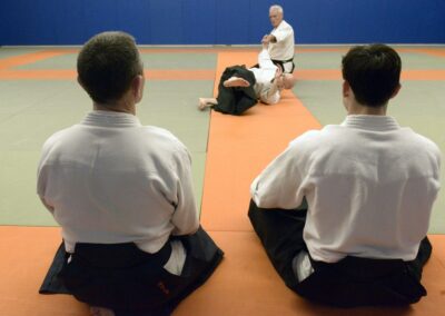 Cours aïkido - Démonstration seiza kokyu ho 01